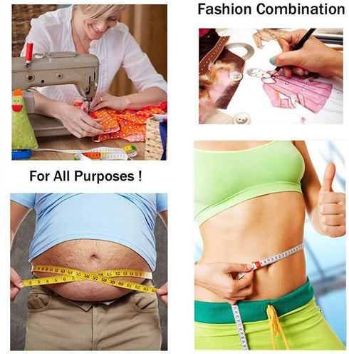 Retractable Double Scale Soft Tape Measure, 60"150CM 60inch Dual Sided Flexible Ruler Measuring Tape, Weight Loss Medical Body Sewing Tailor Dress...