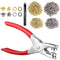 1203PCS Grommet Eyelet Pliers Tool Kit, 1/4 Inch Fabric Leather Hole Eyelets Grommets Punch Pliers, for Fabric, Leather, Belt, Shoes, Clothes...