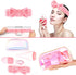 Ice Roller and Ice Mold for Face Massager Tools - 5-Piece Face Roller Skin Care Kit with Ice Face Roller, Face Ice Mold, SPA Headband, Gua Sha Too...