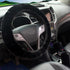 6 Pieces Set Fluffy Steering Wheel Cover Set, Soft Fuzz Handbrake Cover Gear Shift Cover, Cup Pad, Rearview Mirror Decorative Chain, Universal Car...