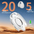 Ear Clip Headphones, Open Ear Headphones Bluetooth 5.3 with Mic/Display, Wireless Ear Clips Earbuds, 24 Hours Playtime Waterproof Ear Buds with Ch...