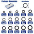 Gelisen 220Pcs Nitrile Rubber O-Rings Kit Thickness 2.4mm 15 Size Universal NBR Metric Washer Gasket Assortment Set for Automotive Faucet Pressure...