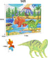 Puzzles for Kids Ages 4-6, 4 Packs 60 PCs Jigsaw Wooden Puzzles Preschool Educational Toys Gifts for Children Ages 3-5 4-8, Kids Dinosaur Puzzles ...
