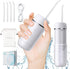 Water Flosser Cordless for Teeth, PONYFREE Mini Portable Oral Irrigator with 9 Pressure Modes, Teeth Cleaner Pick, Unique Pressure Stabilization T...