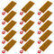 15pcs 45mmx100mm Film Heater Plate Adhesive Pad, PI Heating Elements Film 24V 30W Strip Heater Adhesive Polyimide Heater Plate (24V 30W 45mmx100mm...