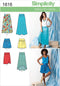 Simplicity 1616 Easy to Sew Women's Woven or Knit Skirt Sewing Patterns, Sizes 14-22...