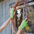 Dig It Handwear - Women's Nail and Fingertip Protector Gardening Gloves - XL - Green Tan...