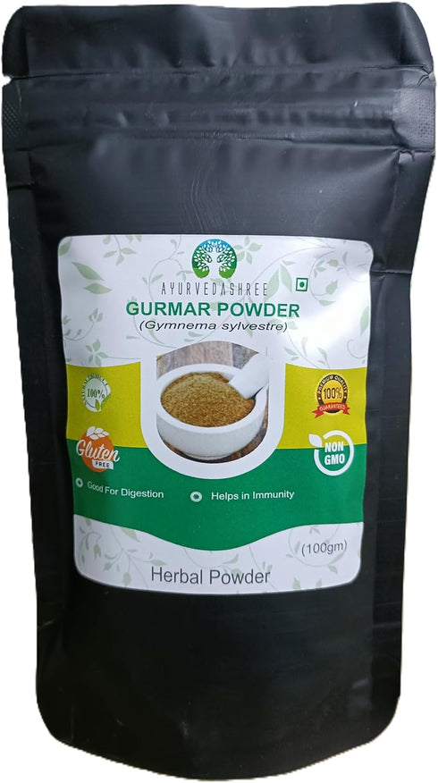 Gymnema Sylvestre Leaf Powder 100 Gm I Gurmar Powder I Non GMO I Gluten-Free, Vegetarian...
