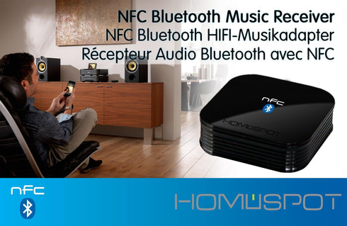 HomeSpot NFC-Enabled Bluetooth Audio Receiver for Sound System...