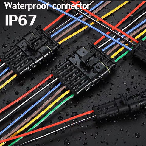 5 Pin Connector Waterproof,5Pin Way Car Electrical Connector,with Wire 16 AWG Marine for Car,Truck,Boat,Motorcycle and Other Wire Connections. (5p...