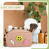 Sanwuta 4 Pcs Chenille Bag Preppy Patch Makeup Bag Cosmetic Bag Chenille Letters Toiletry Bag PU Leather Waterproof Portable Pouch Travel Organize...