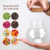 Spherical Glass Jar With Cork Lid Airtight - 17oz Candy Jar Kitchen Glass Jar - for Preserving and Storing Coffee, Spice, Beans, Sugar, Apothecary...
