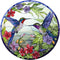 DIY Stamped Cross Stitch Kits Stained Glass Hummingbird and Flower for Beginners Easy 11CT Needlepoint Embroidery Counted Cross Stitch Kits Art Cr...