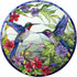 DIY Stamped Cross Stitch Kits Stained Glass Hummingbird and Flower for Beginners Easy 11CT Needlepoint Embroidery Counted Cross Stitch Kits Art Cr...