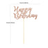 Ercadio 36 Pack Happy Birthday Cupcake Toppers Rose Gold Glitter Cake Picks for Celebrating Birthday Party Decorations Supplies...