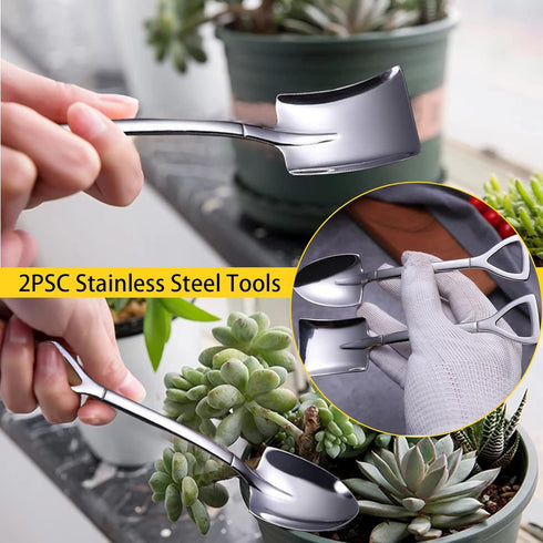 12 Pcs Succulent Tools Set Mini Transplanting Garden Tools Kit for Indoor Gardening Flower Pot Cactus Care...