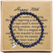 70th Birthday Gifts for Women Turning 70 – Bead Bracelet with Message Card & Gift Box - Seventieth...