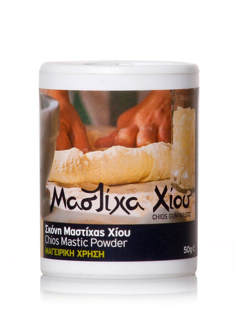 Chios Mastic Powder for Cooking, packaging of 1.76 oz, 50gr, Greek, 100% Natural, Pure, Mastiha from the Chios Gum Mastic Growers Association...