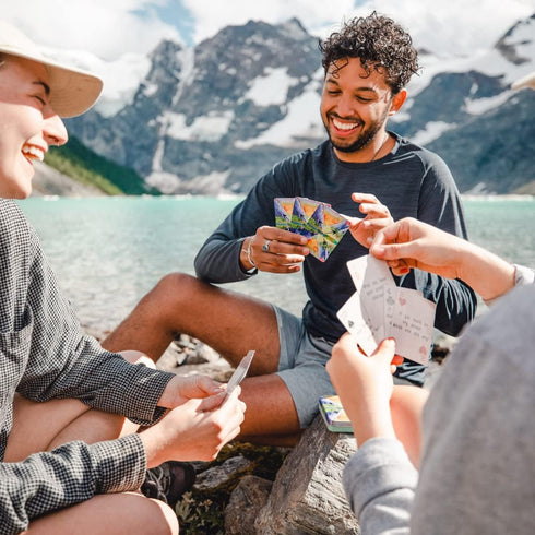 Basecamp Cards: Original Edition Conversation Starters - 52+2 Family Friendly Unique Questions - Family Conversation Cards - Playing Cards - Fun F...
