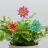 Topadorn Metal Flower Garden Stake Decor,Waterproof Flower Stick for Yard,Patio Decoration,Set of 3...