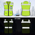 TCCFCCT Women Reflective Vest 11 Pockets High Visibility Mesh Safety Vest for Lady, Neon Construction Work Vest with Zipper, Snug-Fit, Durable wit...