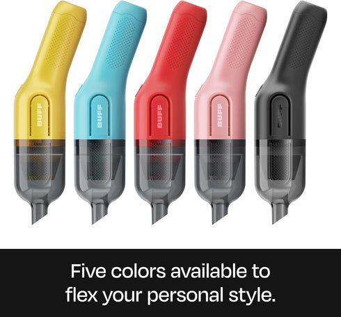 BUFF Cordless Handheld Vacuum, Rechargeable Car Vacuum Cleaner with Combo Crevice and Brush Tool Included, for Home, Office, Car, Pets - Black...
