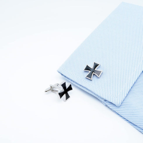 Knights Templar Cross Cuff Links for Men and Women Universal Cufflinks Jewelry for French Shirt Tuxedo In Gift Box Business Wedding Party Annivers...