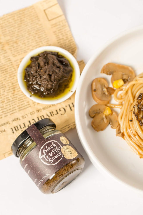 VIGOROUS MOUNTAINS Black Truffle Paste - 3.17 oz Vegan Pesto Pasta Sauce Seasoning in Extra Virgin Olive Oil...