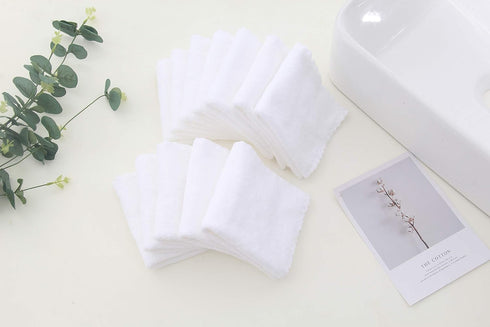 12 Pack Baby Washcloths - Extra Absorbent and Soft Wash Clothes for Newborns, Infants and Toddlers (White)...