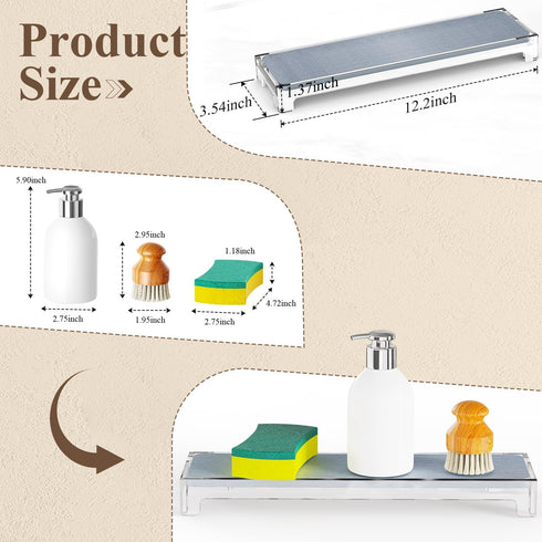 Sink Caddy, 20% ?????????? ???????? Instant Dry Sink Organizer Sponge Holder Kitchen Bathroom Countertop Fast Drying Rack Counter Tray Water Absor...