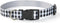 Mile High Life Dog Collar | Cute Puppy Collars | Lightweight Girl Dog Collar | Soft Boy Dog Collars | w Geometric Plaid Wave Line Pattern (Black/W...