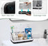 Marble Bathroom Countertop Organizer - Detachable 7 Slots Kids Electric Toothbrush and Toothpaste Holde Drainage for Bathroom Accessories Organiza...