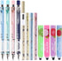 0.9 mm Mechanical Pencil Stationery Set Including 4pcs Mechanical Pencils with 4 Tubes HB Lead Refills and 4pcs Jerry Erasers for Writing Draft, D...