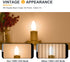 Frosted E12 LED Candle Light Bulbs 25W Equivalent- 2W Dimmable Chandelier E12 LED Bulb- 2700K Soft Warm- B11 Antique Candelabra LightBulbs for Bed...
