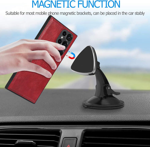 Asuwish Phone Case for Samsung Galaxy S23 Ultra 5G Wallet Detachable Cover with Leather Flip Credit Card Holder Magnetic Back Lanyard Cell Accesso...