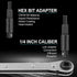 HVAC Service Wrench with Hexagon Bit Adapter Tool Kit for Air Conditioner Refrigeration Equipment Repair 3/16” 3/8” 5/16” 1/4” Reversible Ratchet ...