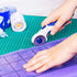 Shimeyao 36 Pack 45mm Rotary Cutter Blades Fabric Cutter Replacement Blade Sewing Supplies Paper Cutter Blade Craft Cutting Tools with Plastic Sto...