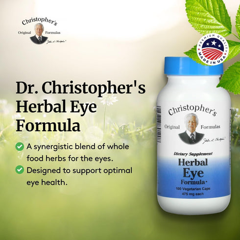 Christopher's Original Formulas Herbal Eye Formula - Eye Vitamins for Sight Care - Natural Eye Support Supplement with Whole Food Herbs for Optima...