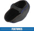 Car Gear Shifting Knob Cover Automatic Transmission Lever Trim for Toyota RAV4 2019-2023 Faux Leather Black Blue Stitches...