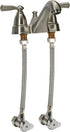 Fluidmaster B1F48 Faucet Connector, Braided Stainless Steel - 3/8 Female Compression Thread x 1/2 F.I.P. Thread, 4 Ft. (48-Inch) Length...