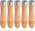 5pcs Wooden File Handle with Strong Metal Collars, Large Wood Handle for 10"-12" File, Screwdriver Hand Drill File Handle Cutting Tool Craft - Ape...