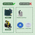 4 Pack Easy Install Hose Repair kit,Greener Plastic Hose Repair Accessories for 3/4" or 5/8" Garden Hose Fittin...