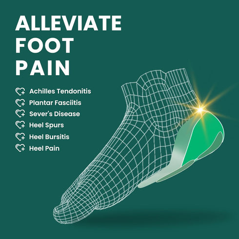 Welnove Heel Cups for Heel Pain, Heavy Duty Gel Heel Cup Cushion for Anti-Shock, Plantar Fasciitis, Heel Pain Relief, Achilles Tendonitis, Heel Sp...
