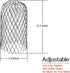 10 Pack Gutter Guard 3 Inch Expandable Aluminium Filter Strainer, Gutter Downspout Guard for Stopping Blockage Leaves and Debris...