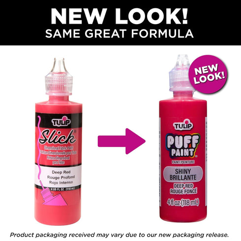 Tulip 41402 Dimensional Fabric Paint 4oz Slick Deep Red...
