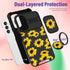 (2in1 for Samsung Galaxy A13 5G Case for Women Sunflower Cute Girls Phone Cover Floral Flower Girly Aesthetic Sun Flower Design with Camera Cover ...