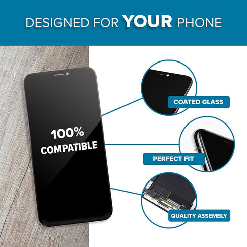 Compatible with iPhone Xs LCD Screen Replacement 5.8 inch (Model A1920, A2097, A2098,A2099, A2100) Display Digitizer Assembly Touch Screen...