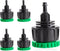 5 Pack Drip Irrigation Hose Connectors, 1/4 Inch Drip Irrigation Tubing to 3/4 Inch Garden Faucet Adapter Garden Drip Irrigation System Drip Hose ...
