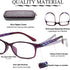 EYEURL Reading Glasses Womens Blue Light Blocking - 2 Pairs Ladies Computer Readers +1.25 Lightweight Quality Colorful Eyeglass...