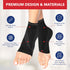 Doctor Developed Plantar Fasciitis Socks/Compression Foot Sleeves, Copper Ankle Brace for Heel Support & Doctor Written Handbook (Black, L)...